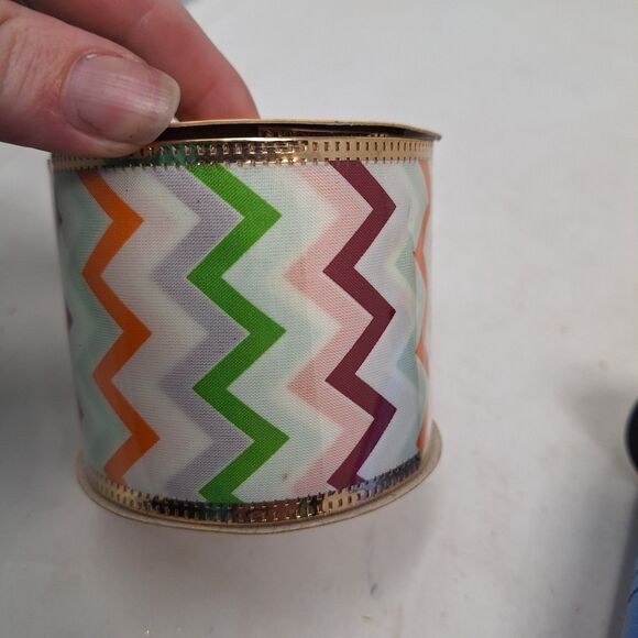 Fall Mesh Decorative Ribbon Bundle Of 9 Crafts Multicolor Glitter Halloween - Picture 3 of 9